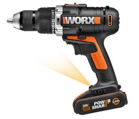 WX372 - Taladro Percutor 20V 2Ah 2bat